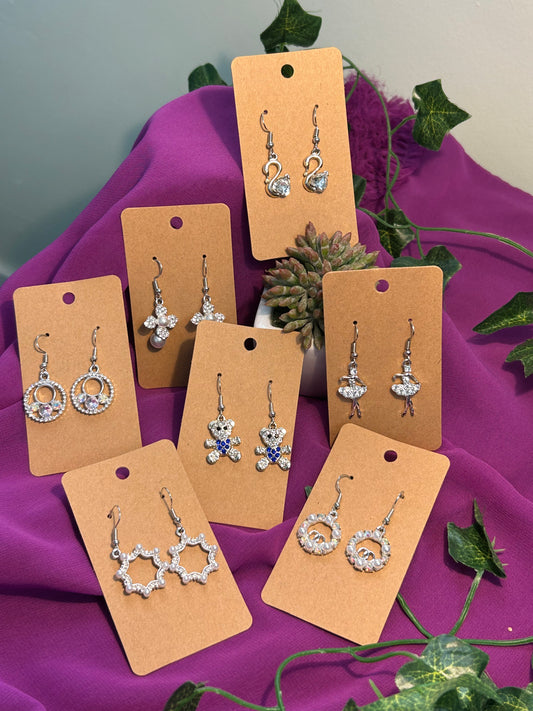 Earrings -bling bling -silver